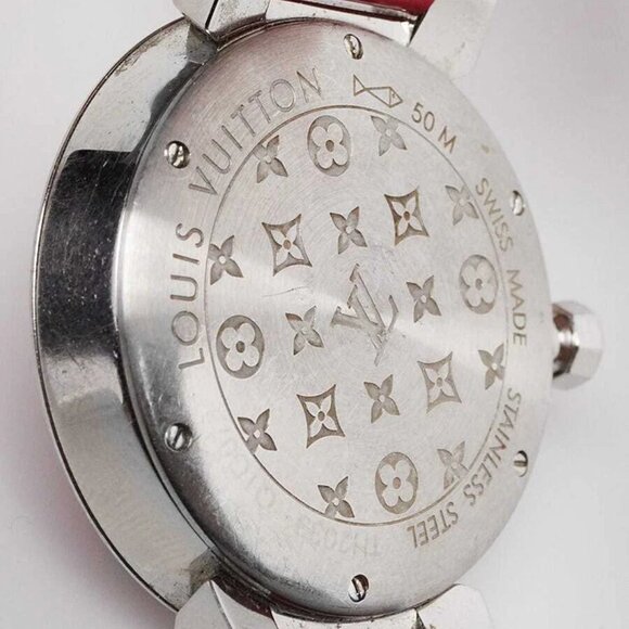 Louis Vuitton 28mm Cerise Monogram Vernis And Diamond Saint Valentin Quartz W... - Picture 2 of 9